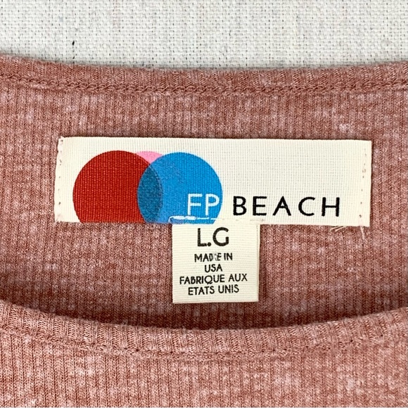 Free People - FP Beach - Cool Cat Ribbed Knit Open Back Mini Dress - Size Large - Picture 13 of 15